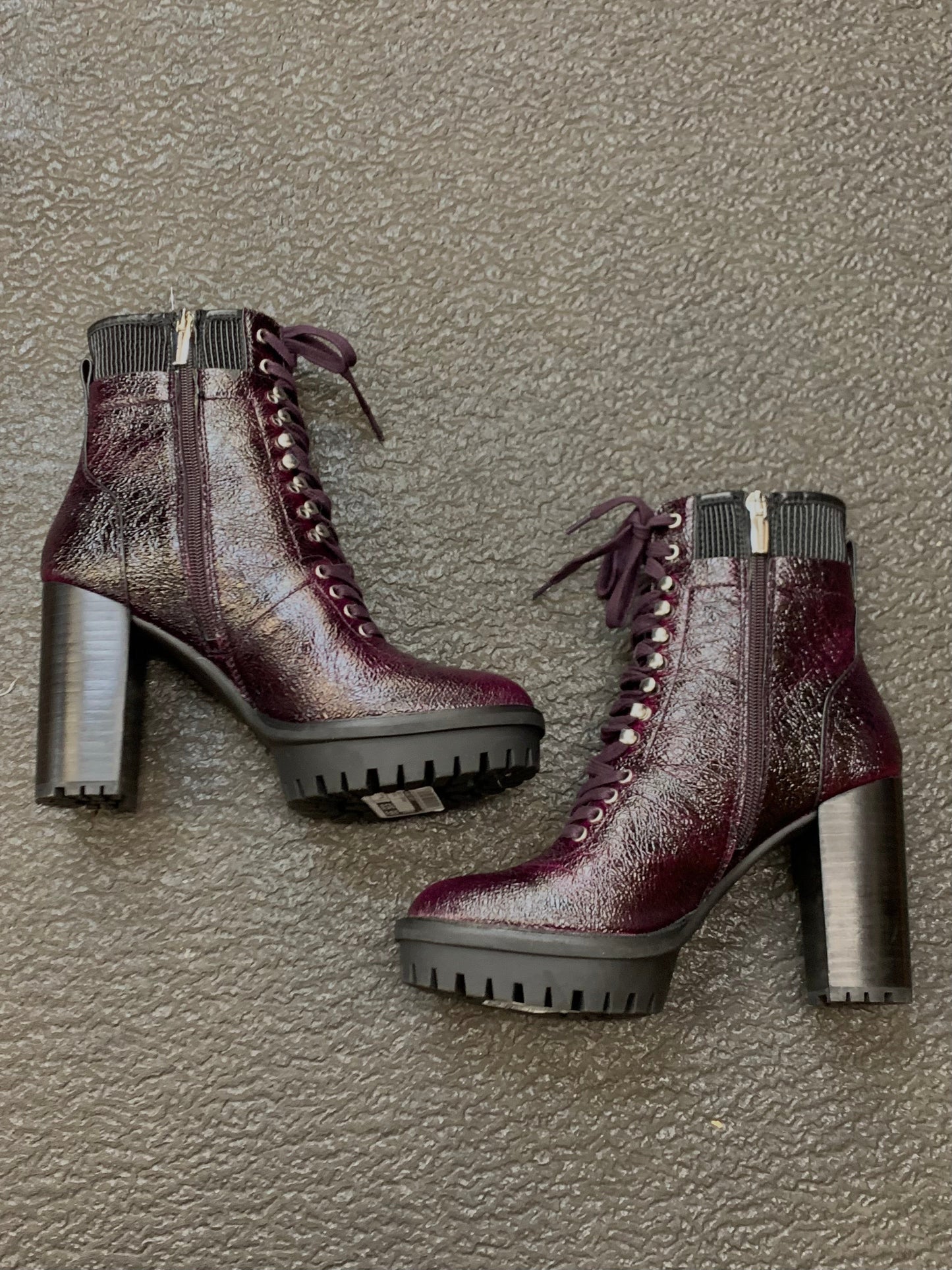 Boots Leather By Vince Camuto In Purple, Size: 8