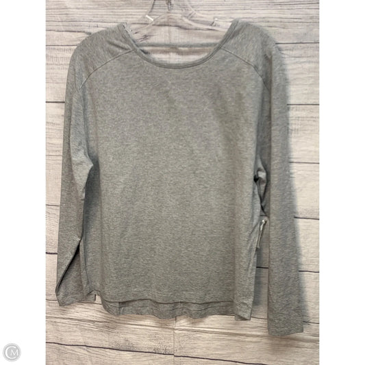 Athletic Top Long Sleeve Crewneck By Members Mark In Grey, Size: Xs