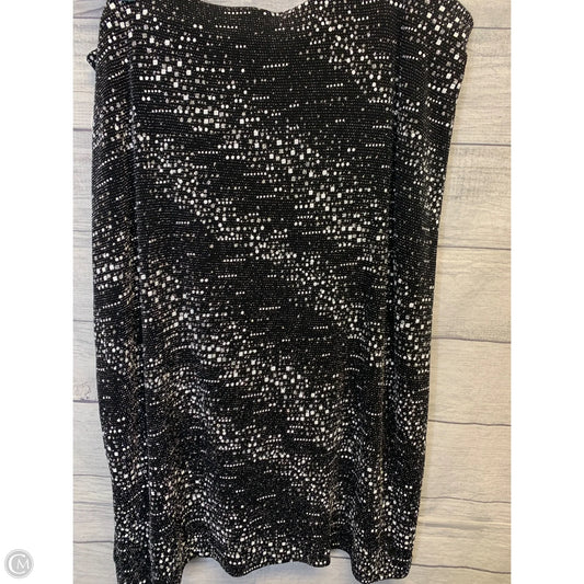 Skirt Midi By Ashley Stewart In Black & Silver, Size: 20