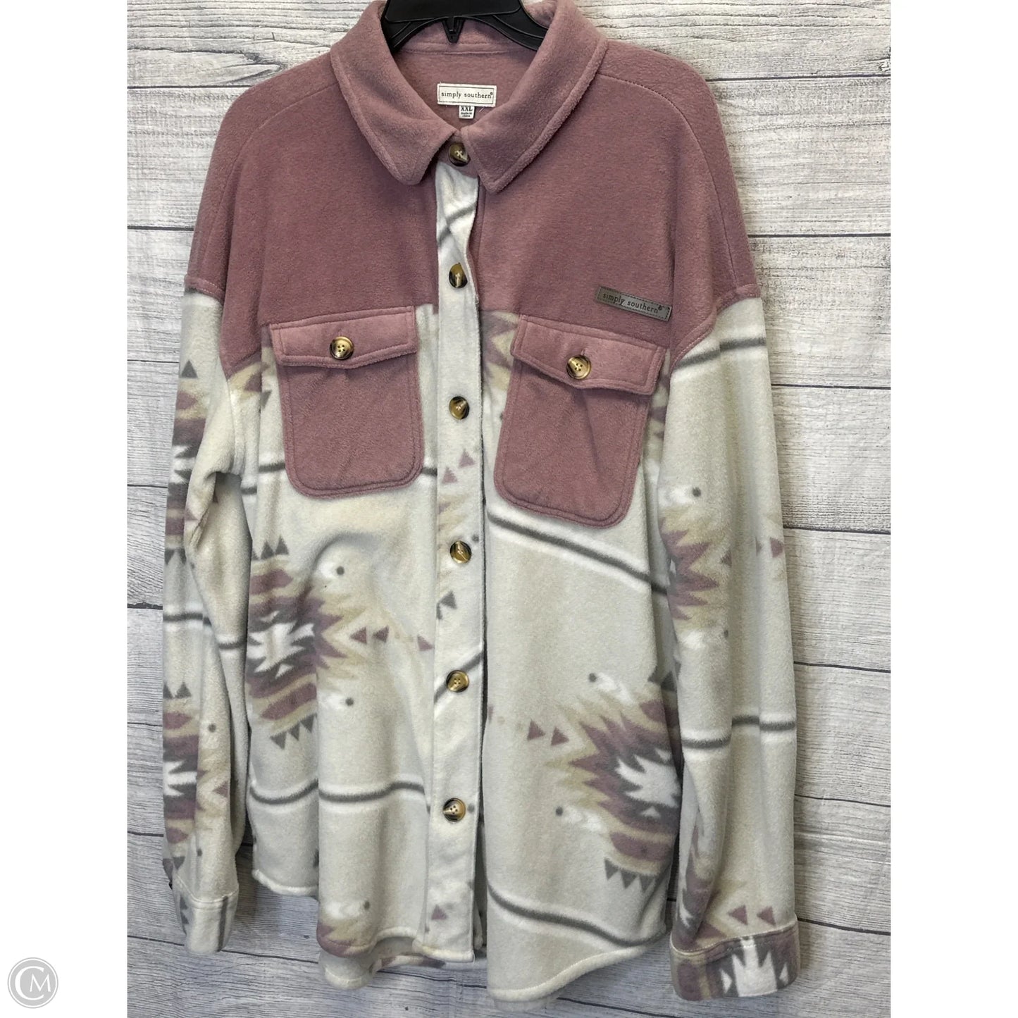 Sweatshirt Collar By Simply Southern In Multi-colored, Size: Xxl