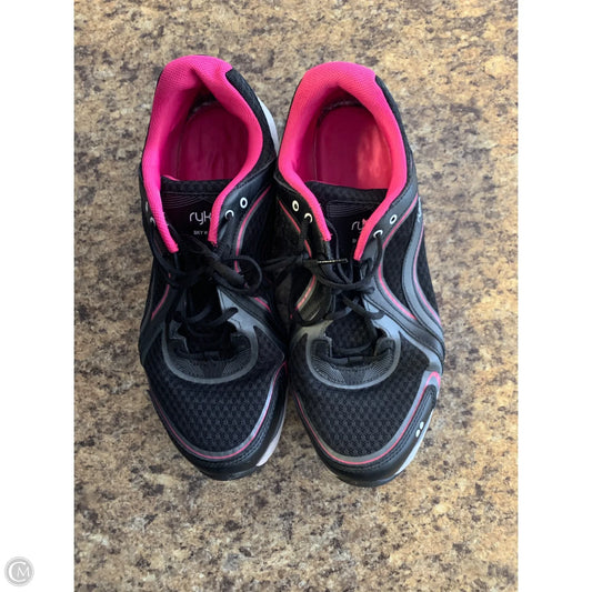 Shoes Athletic By Ryka In Black & Pink, Size: 12