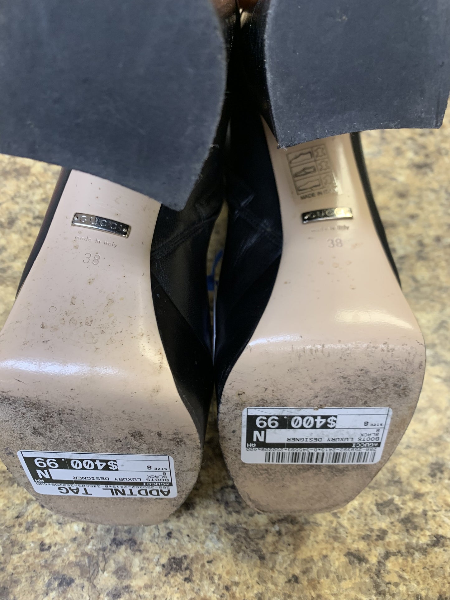 Boots Luxury Designer By Gucci  Size: 8