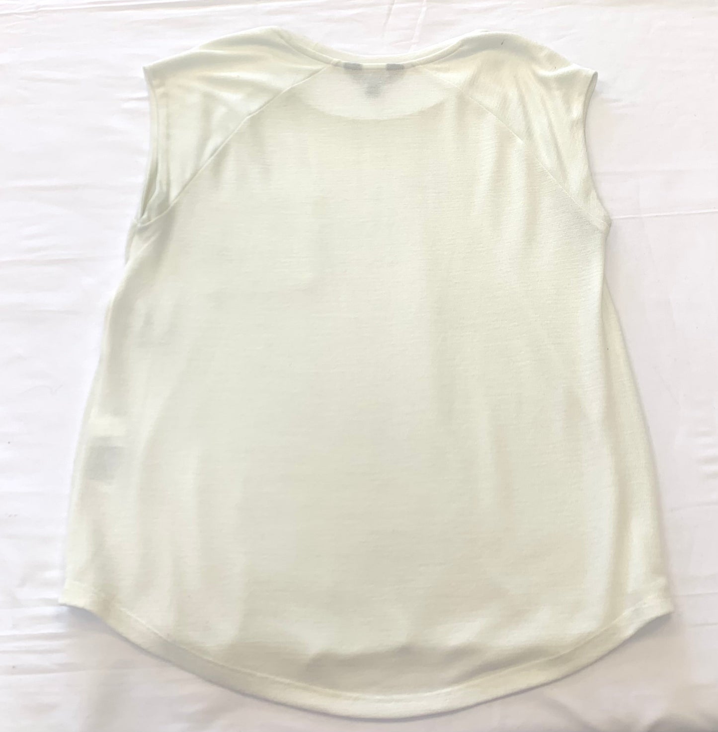 Top Sleeveless By Banana Republic In White, Size: S