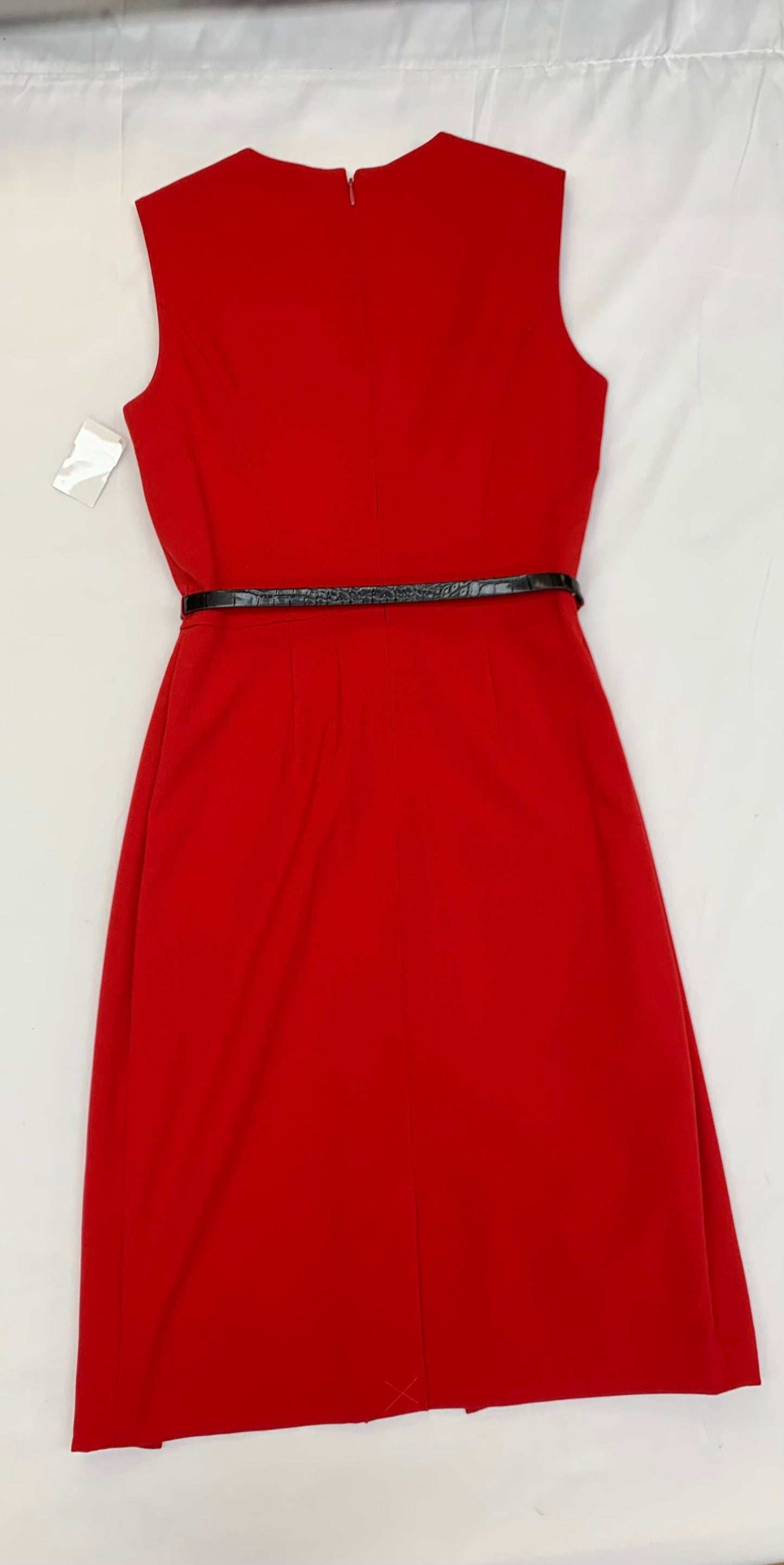 Dress Casual Midi By Calvin Klein In Red, Size: 2