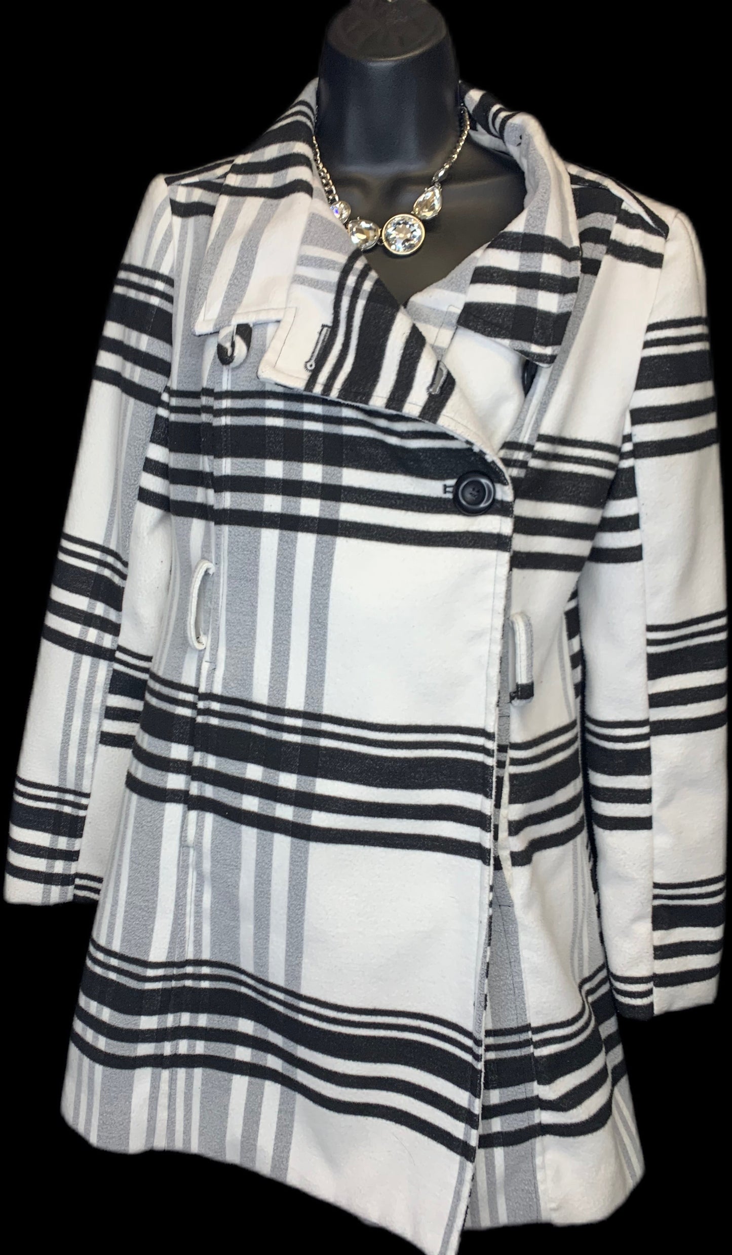 Coat Other By A Byer In Black & White, Size: M