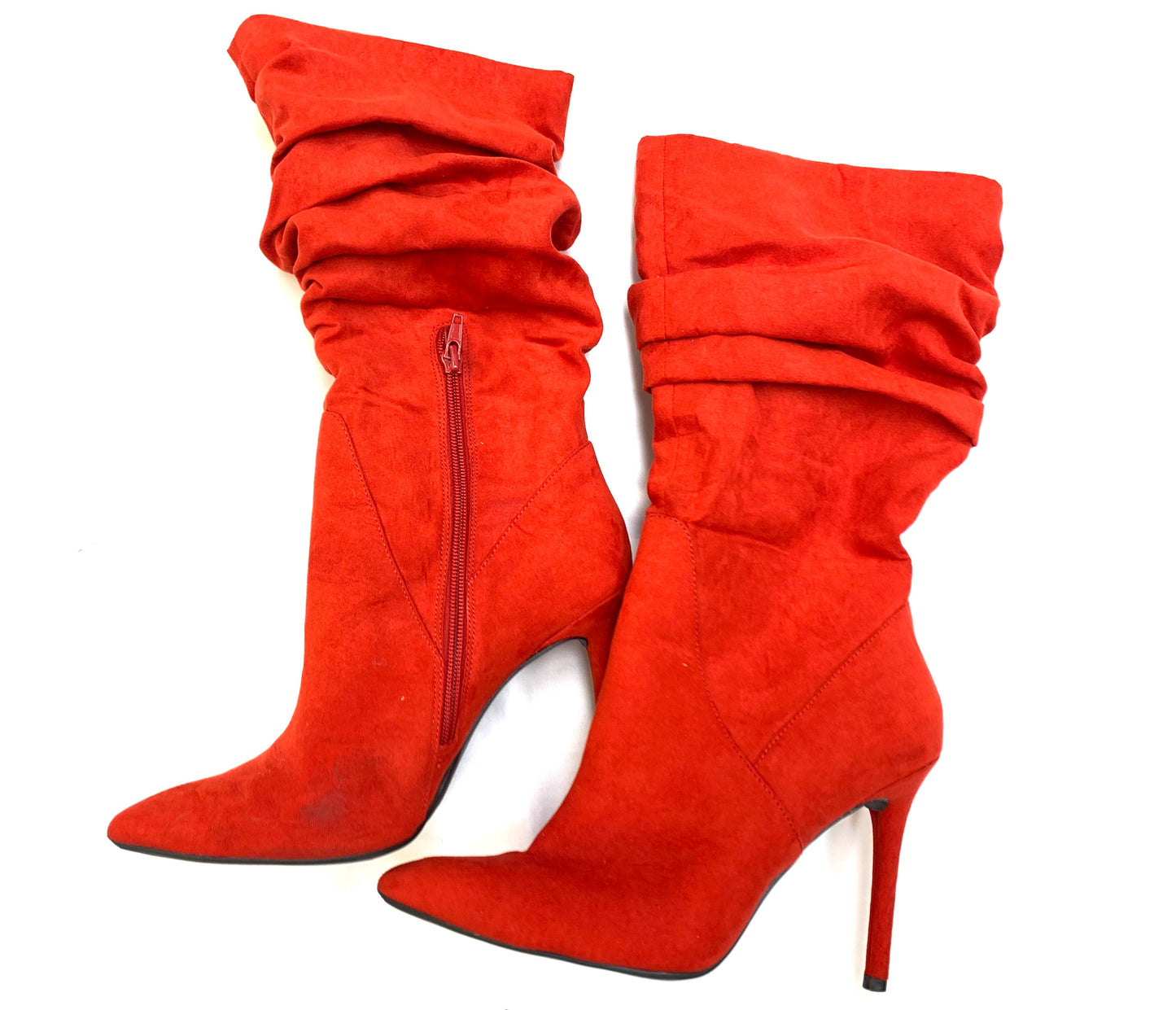 Boots Ankle Heels By Jessica Simpson In Red, Size: 8.5