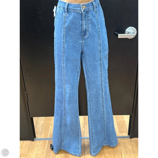 Jeans Flared By Fashion Nova In Blue, Size: 30