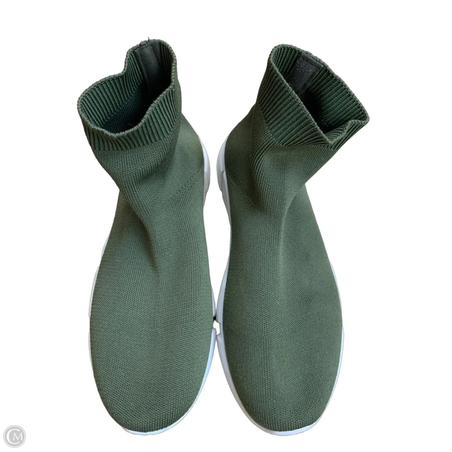 Shoes Sneakers By Bamboo In Green, Size: 7