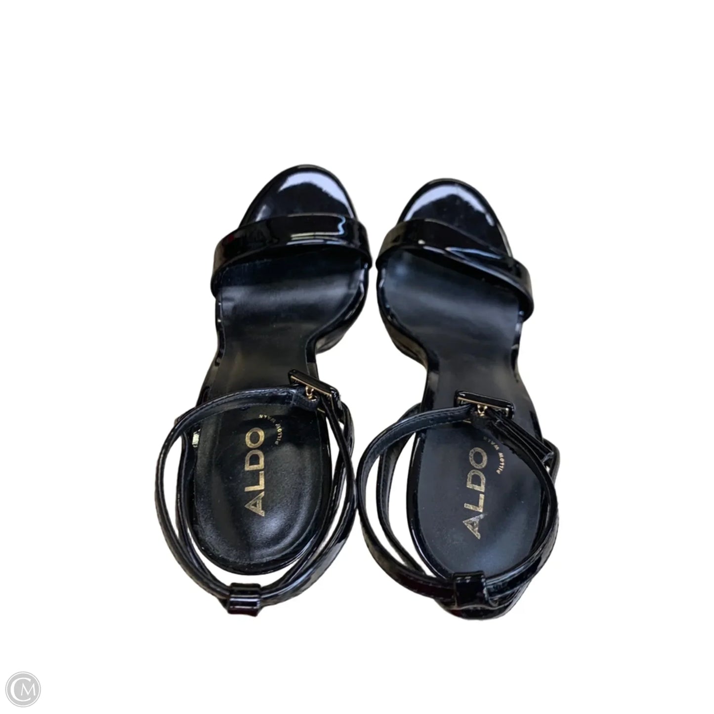Sandals Heels Stiletto By Aldo In Black, Size: 8