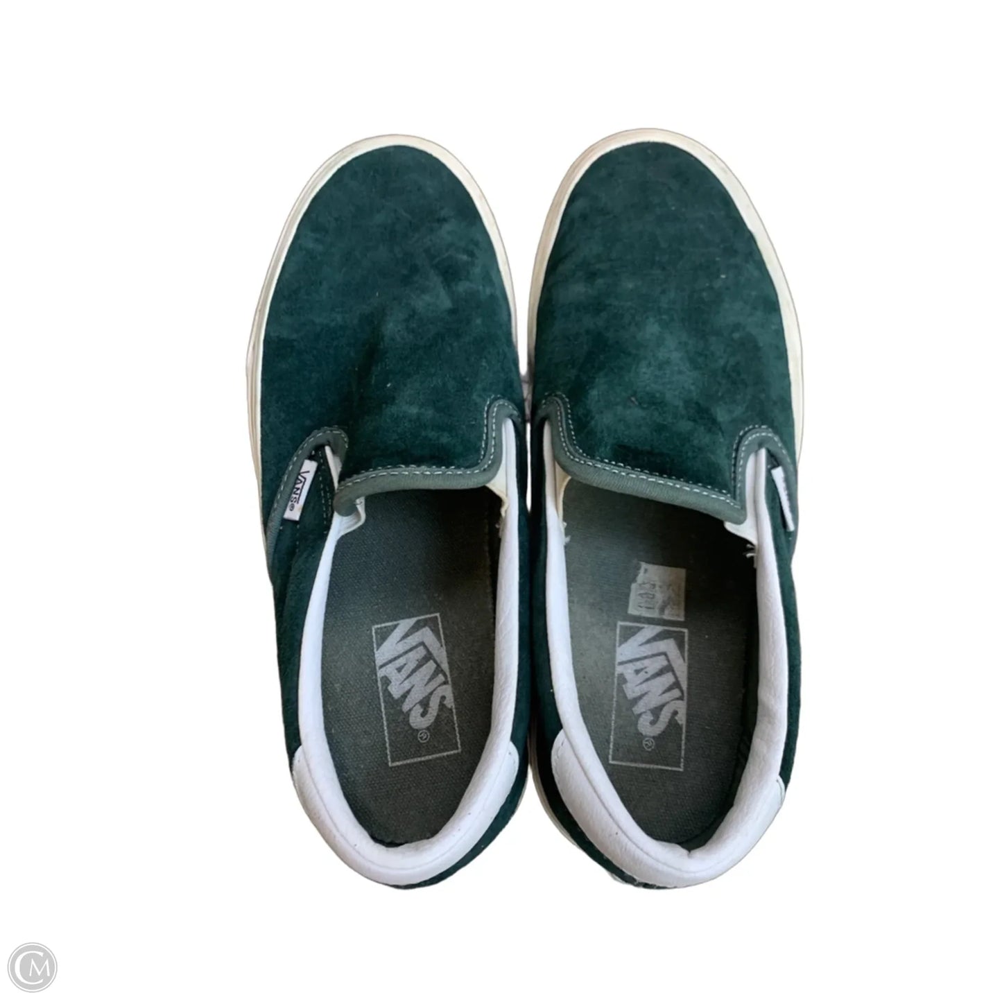 Shoes Flats By Vans In Green, Size: 9