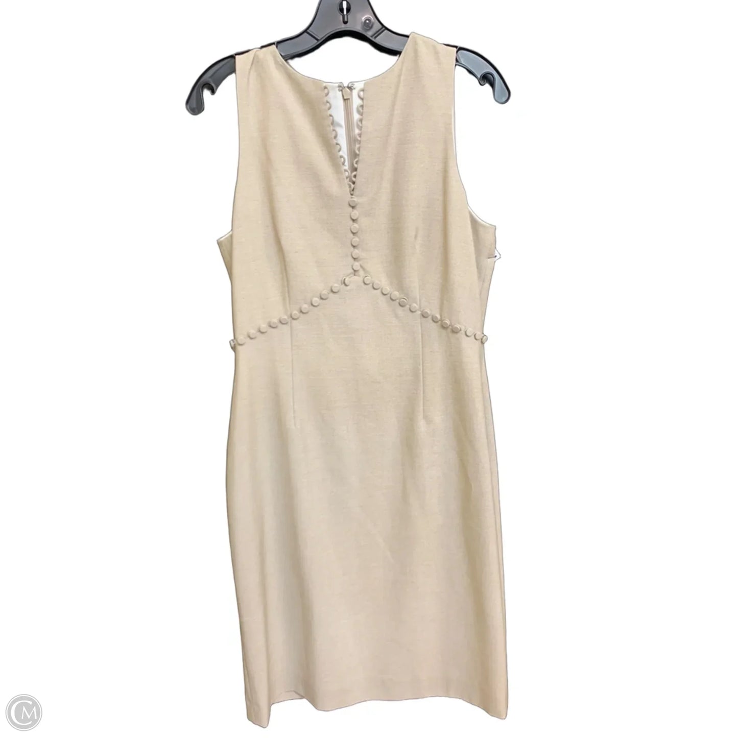 Dress Casual Midi By Tahari In Cream, Size: 8