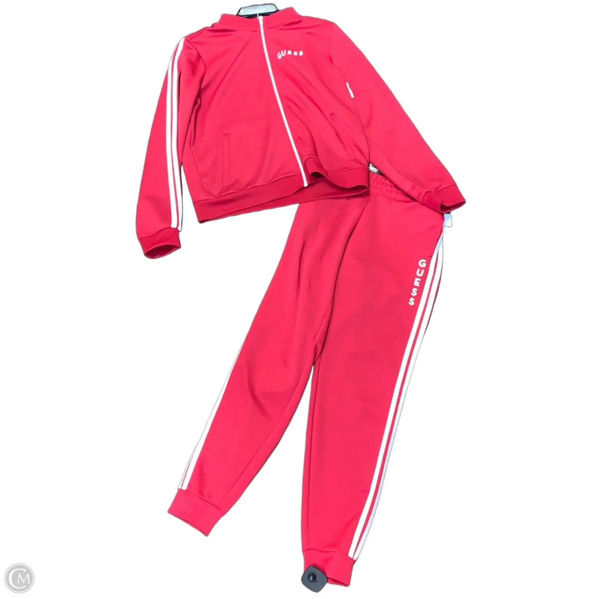 Pants Set 2pc By Guess In Red & White, Size: S