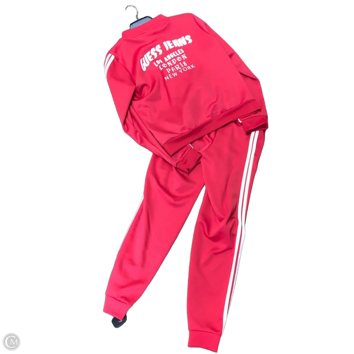Pants Set 2pc By Guess In Red & White, Size: S