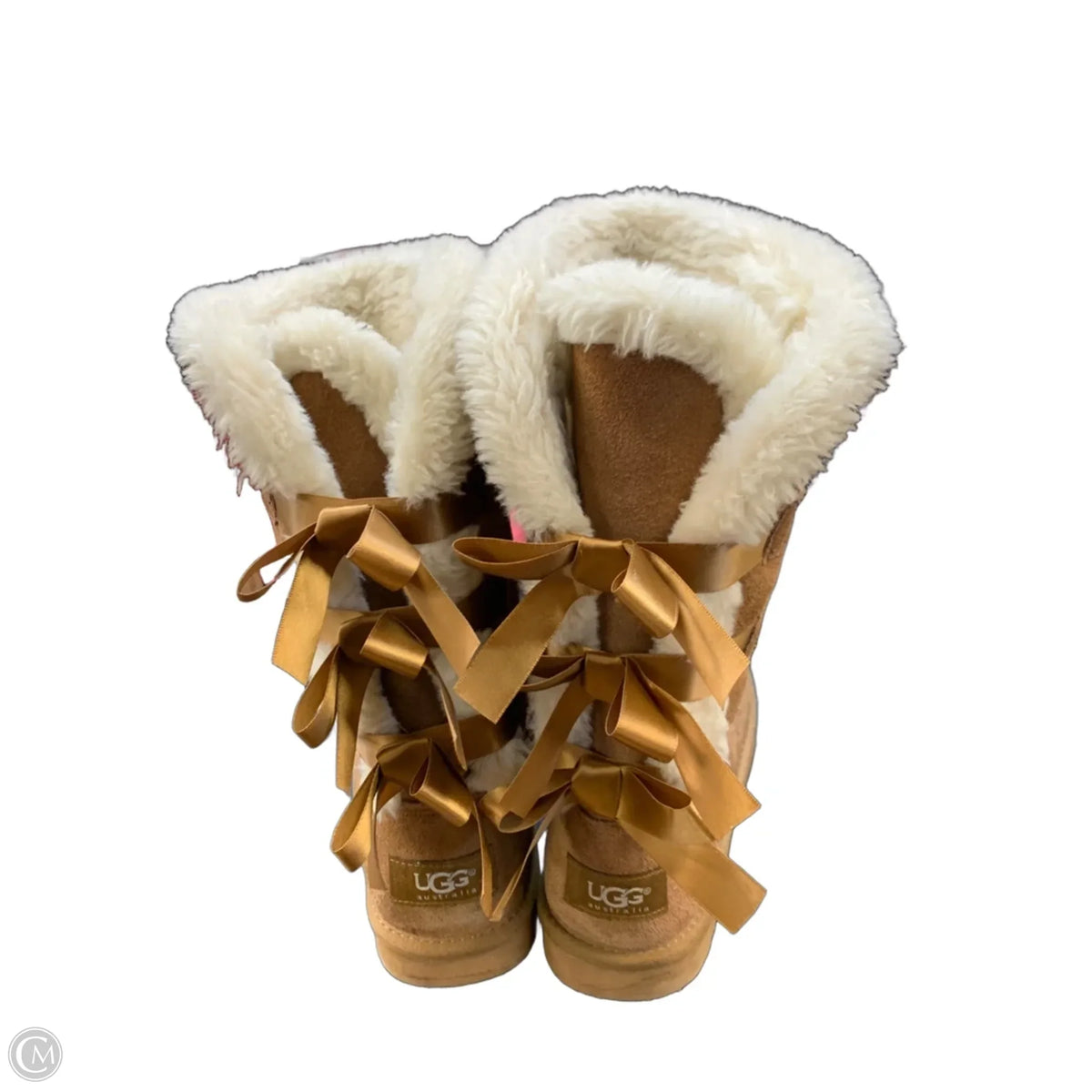 Boots Designer By Ugg In Brown, Size: 8