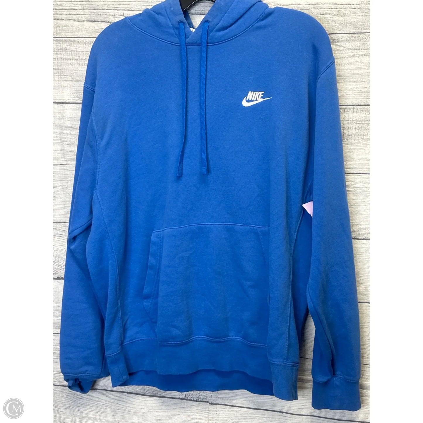 Athletic Sweatshirt Hoodie By Nike Apparel In Blue, Size: M