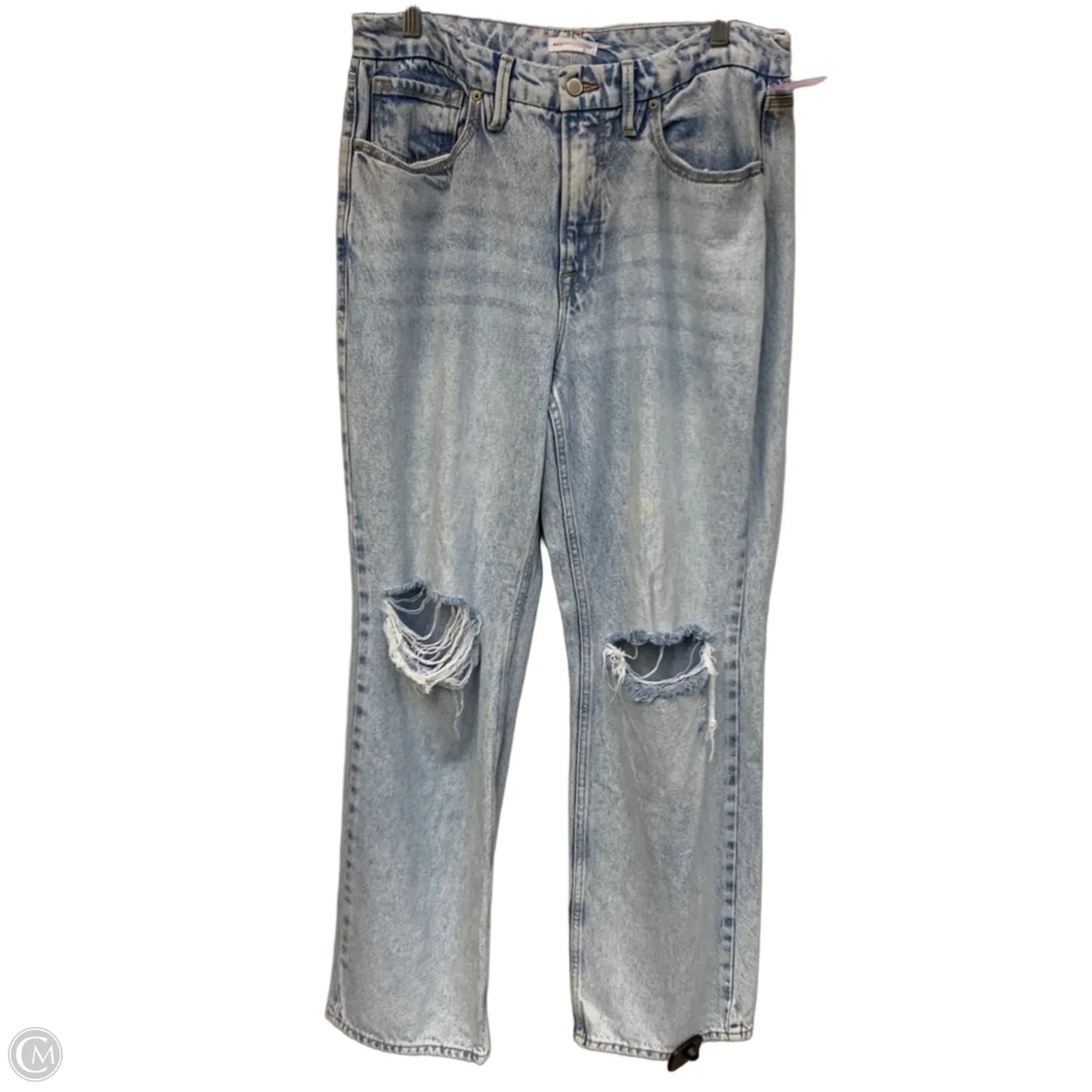 Jeans Straight By Good American In Blue Denim, Size: 10