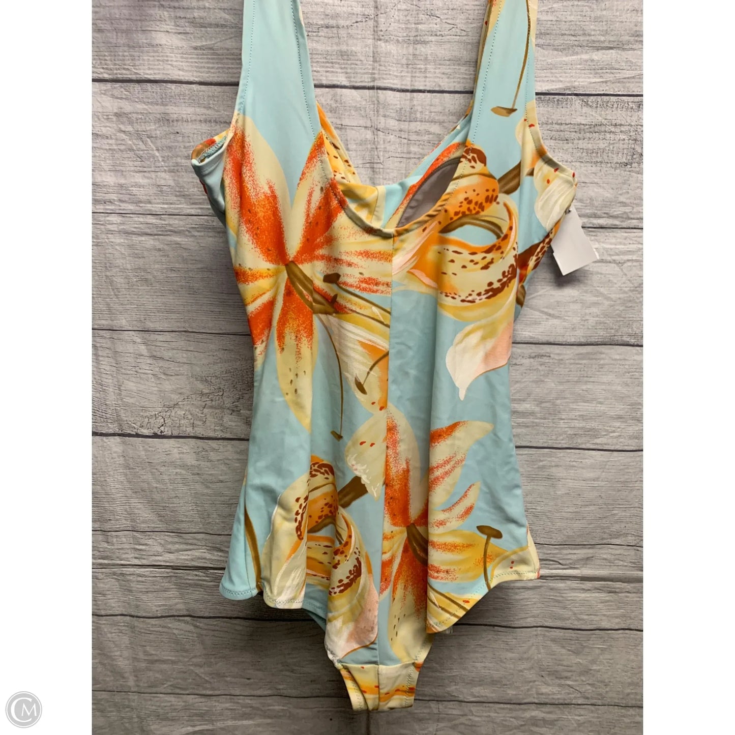 Swimsuit By Cmf In Blue & Orange, Size: 16