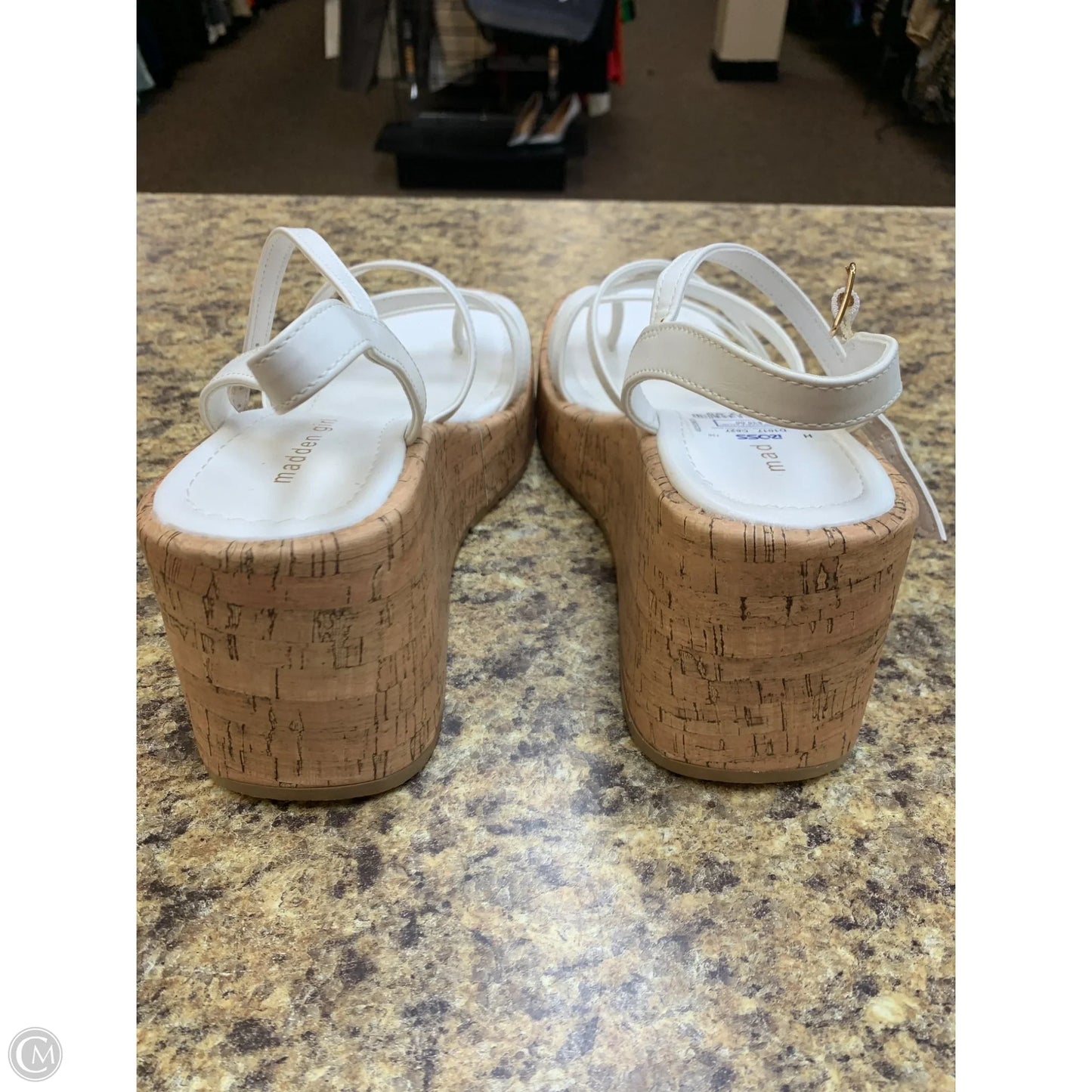Shoes Heels Platform By Madden Girl In White, Size: 9.5