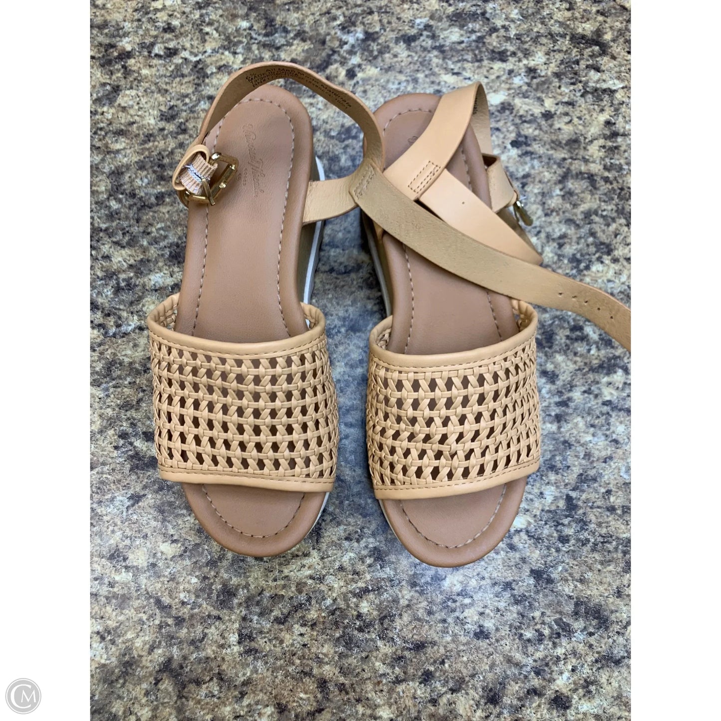 Shoes Heels Platform By Universal Thread In Peach, Size: 6.5