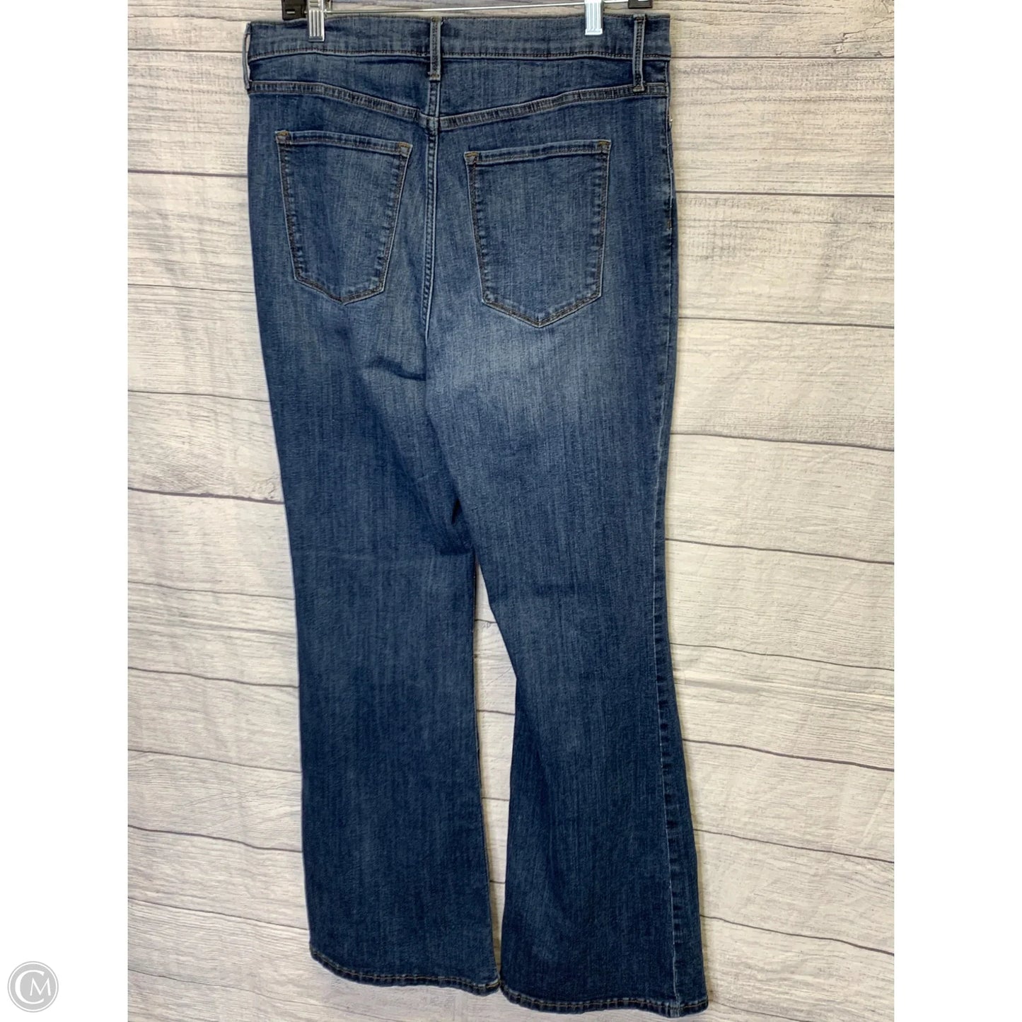 Jeans Flared By Banana Republic In Blue, Size: 12
