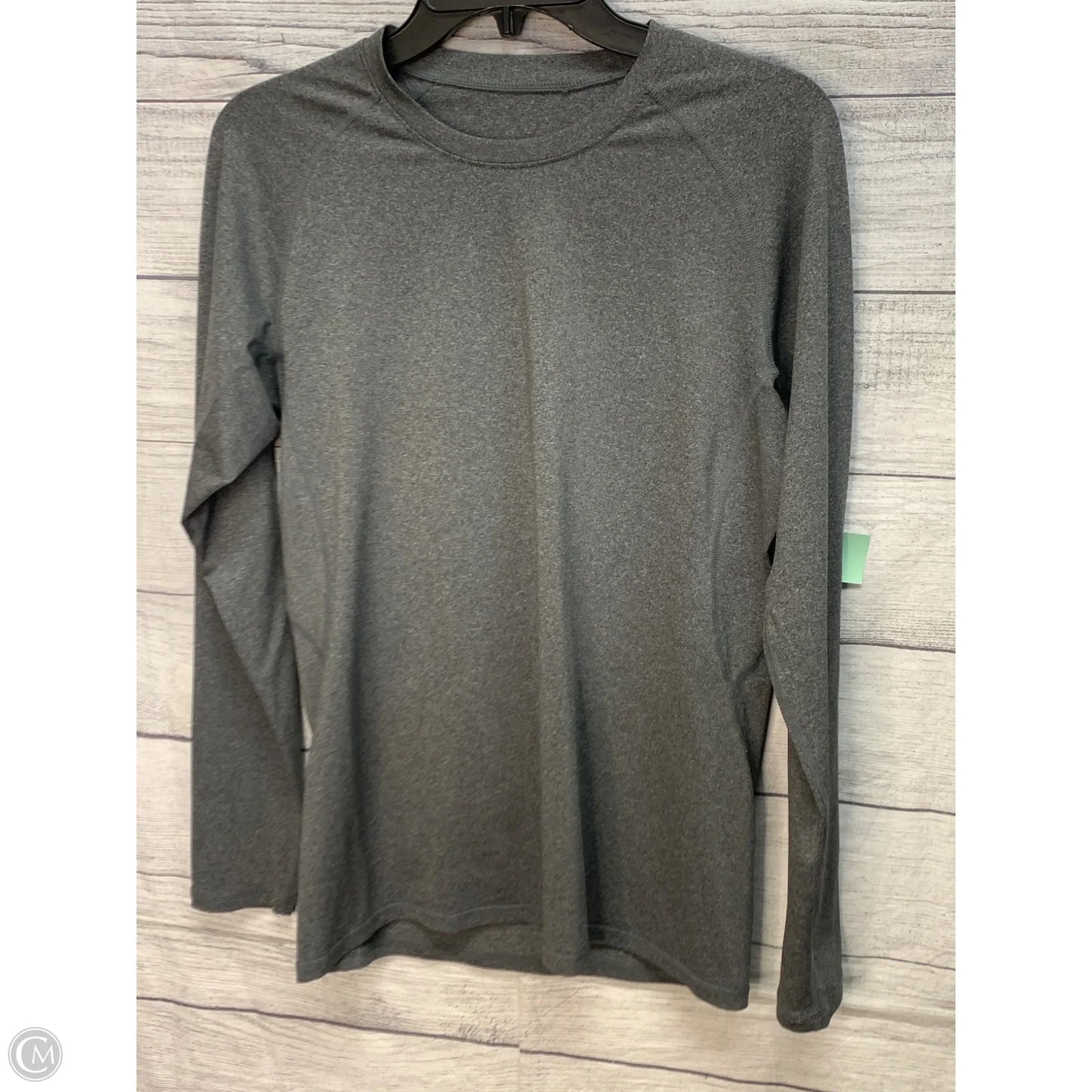 Athletic Top Long Sleeve Crewneck By Cmf In Grey, Size: L