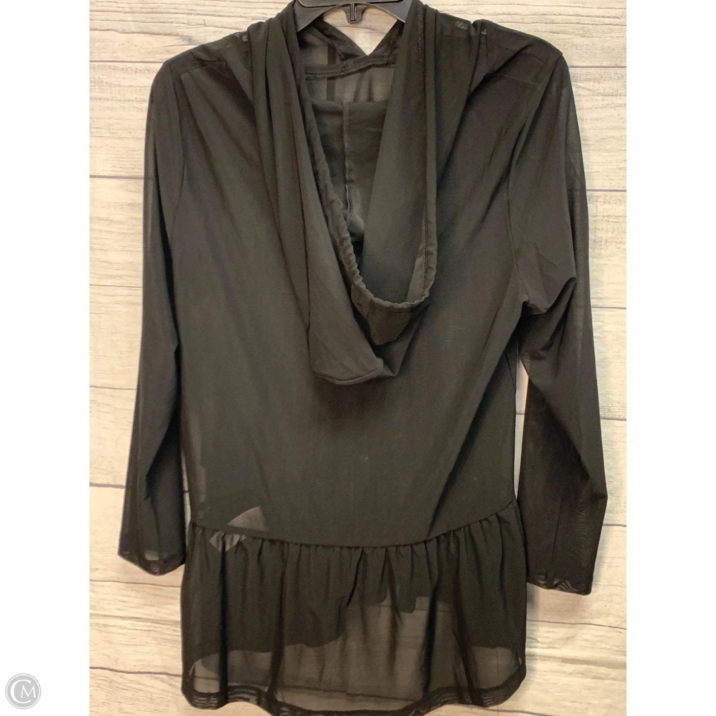 Sweatshirt Hoodie By Gottex In Black, Size: M