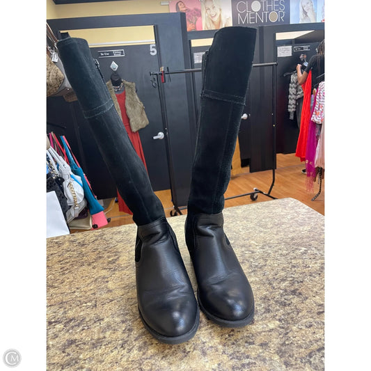 Boots Knee Heels By Boc In Black, Size: 8