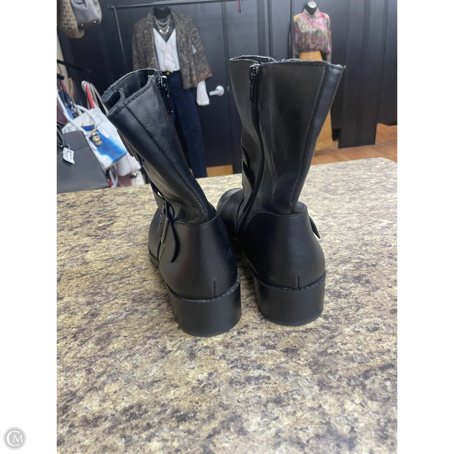 Boots Ankle Heels By Style And Company In Black, Size: 8