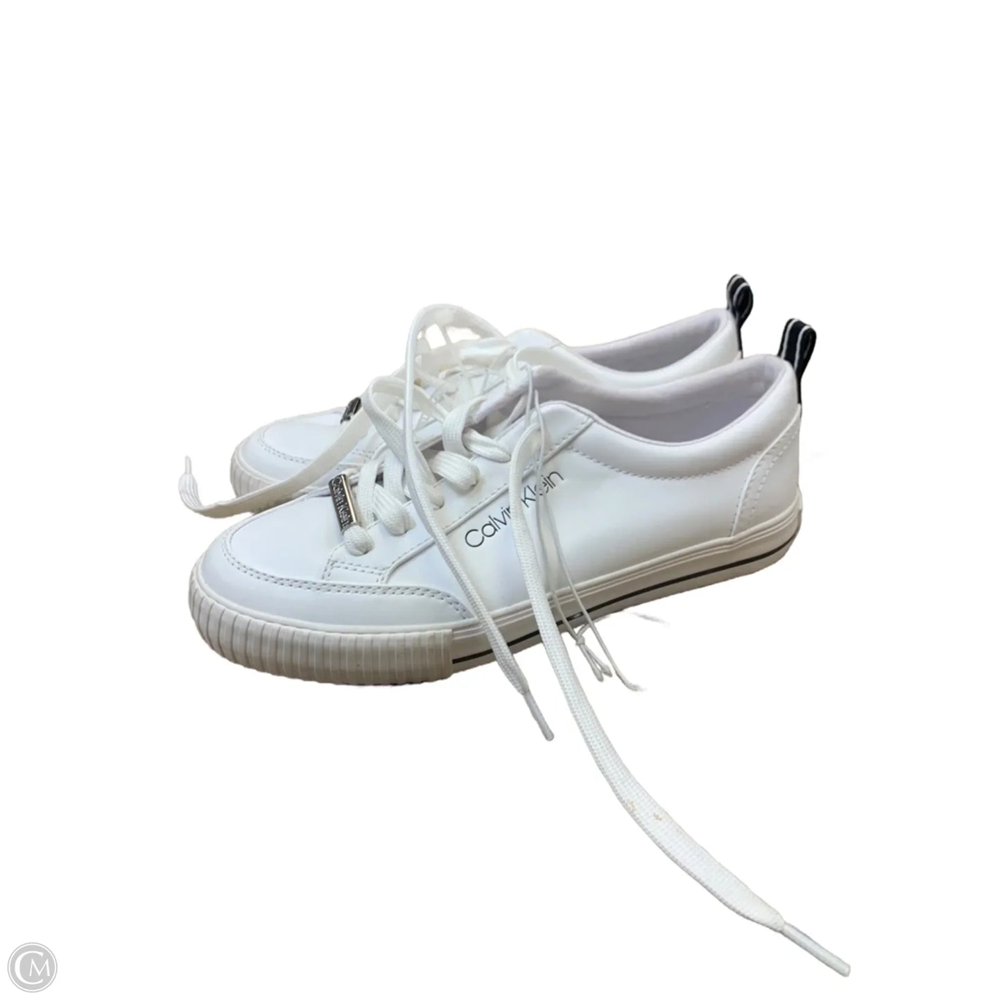 Shoes Sneakers By Calvin Klein In White, Size: 7.5