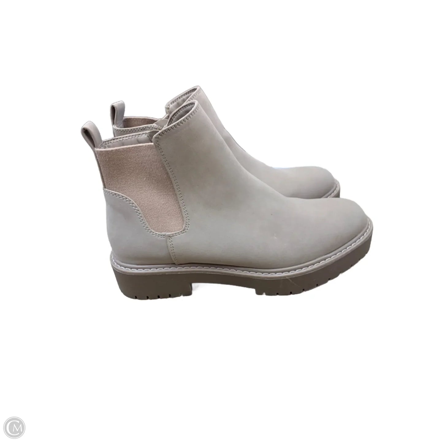 Boots Ankle Flats By Time And Tru In Tan, Size: 9