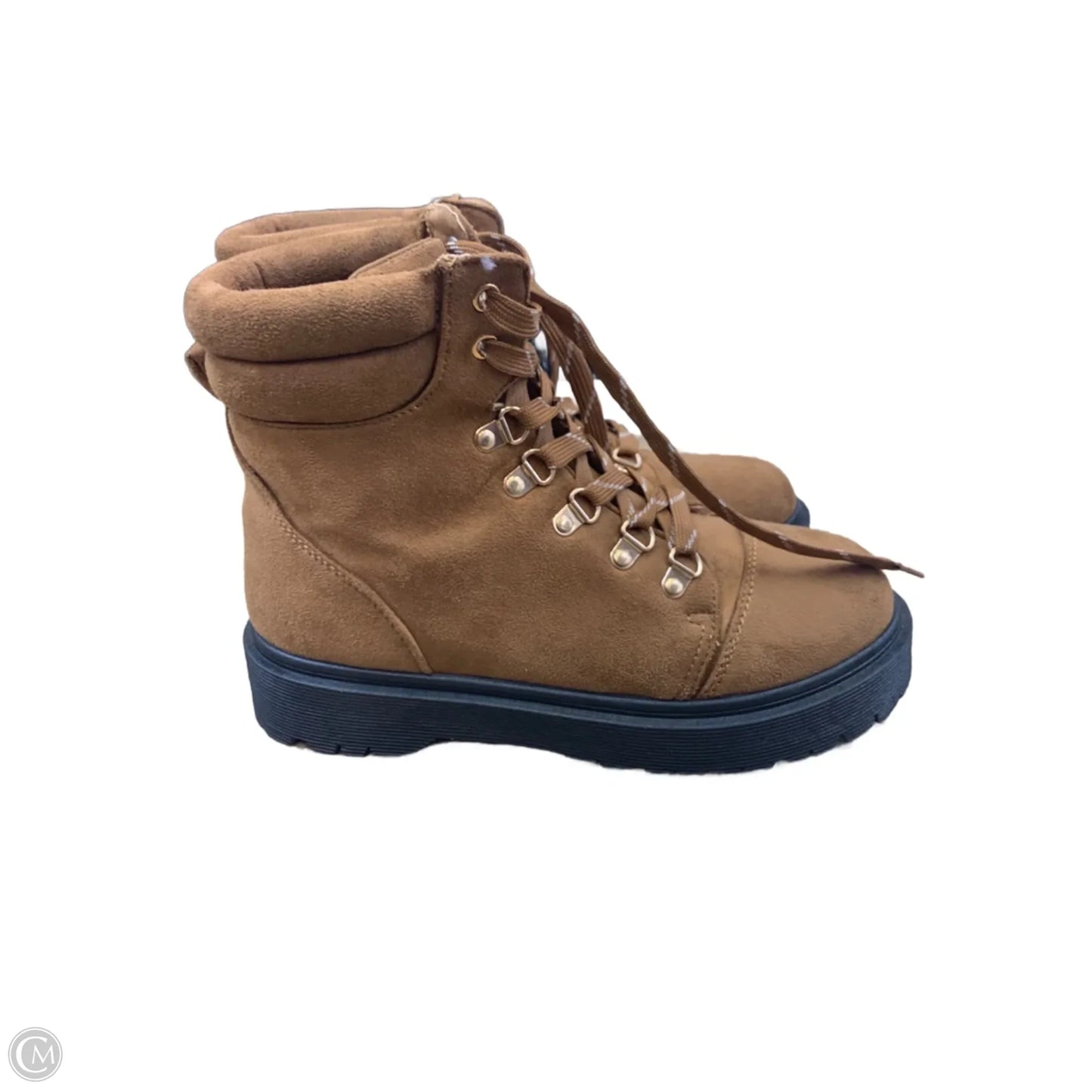 Boots Ankle Flats By Fashion Nova In Brown, Size: 10