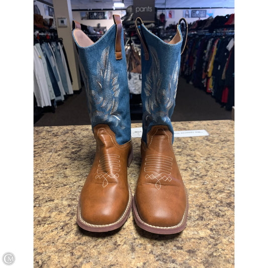 Boots Western By Cmf In Blue & Brown, Size: 8.5