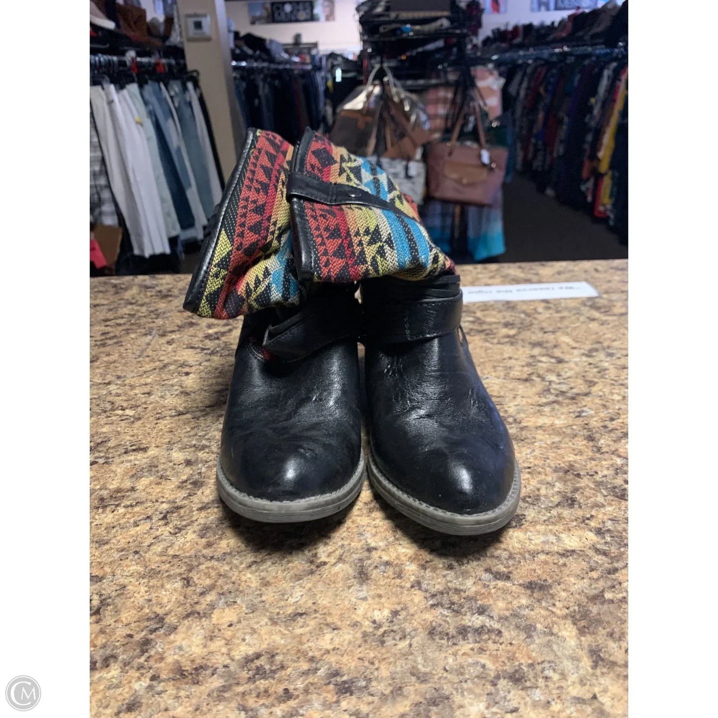 Boots Ankle Heels By Limelight In Black, Size: 6