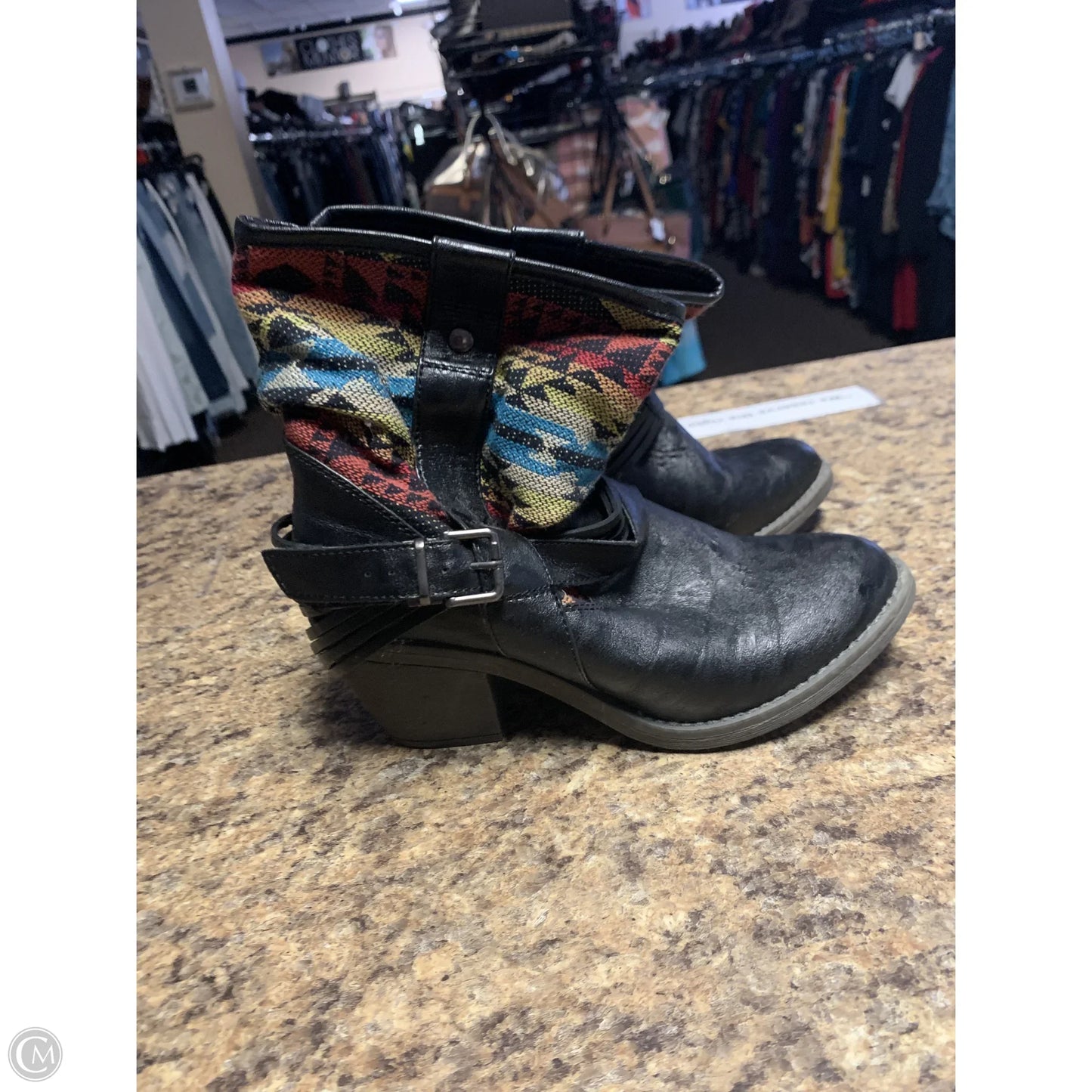 Boots Ankle Heels By Limelight In Black, Size: 6