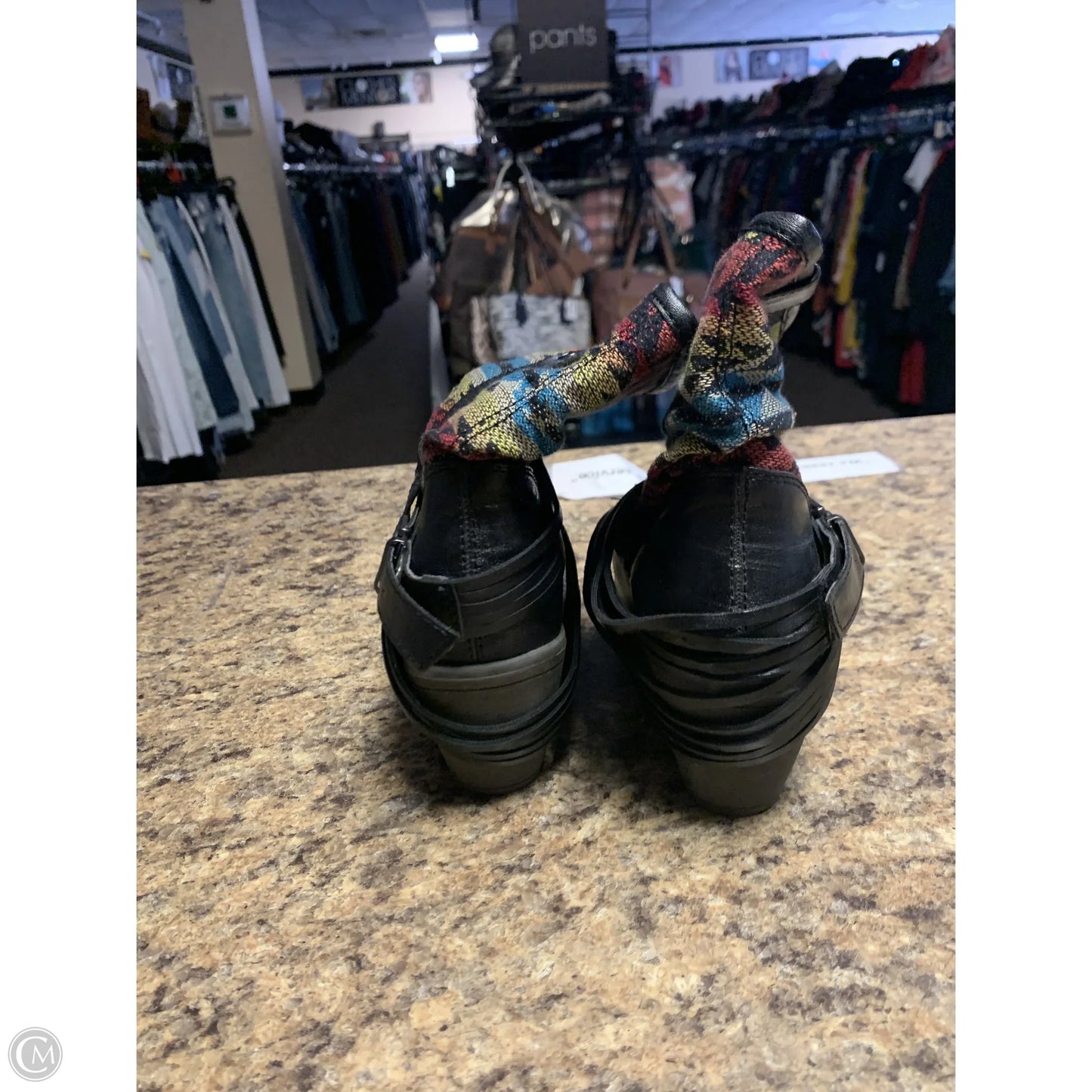 Boots Ankle Heels By Limelight In Black, Size: 6