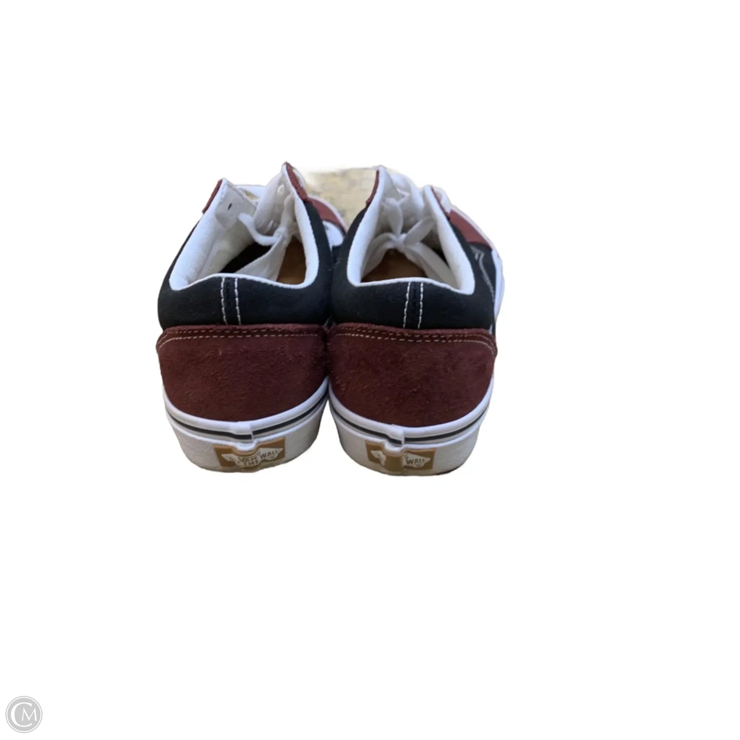 Shoes Flats By Vans In Maroon, Size: 9