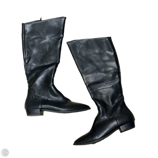 Boots Knee Flats By Rouge In Black, Size: 9