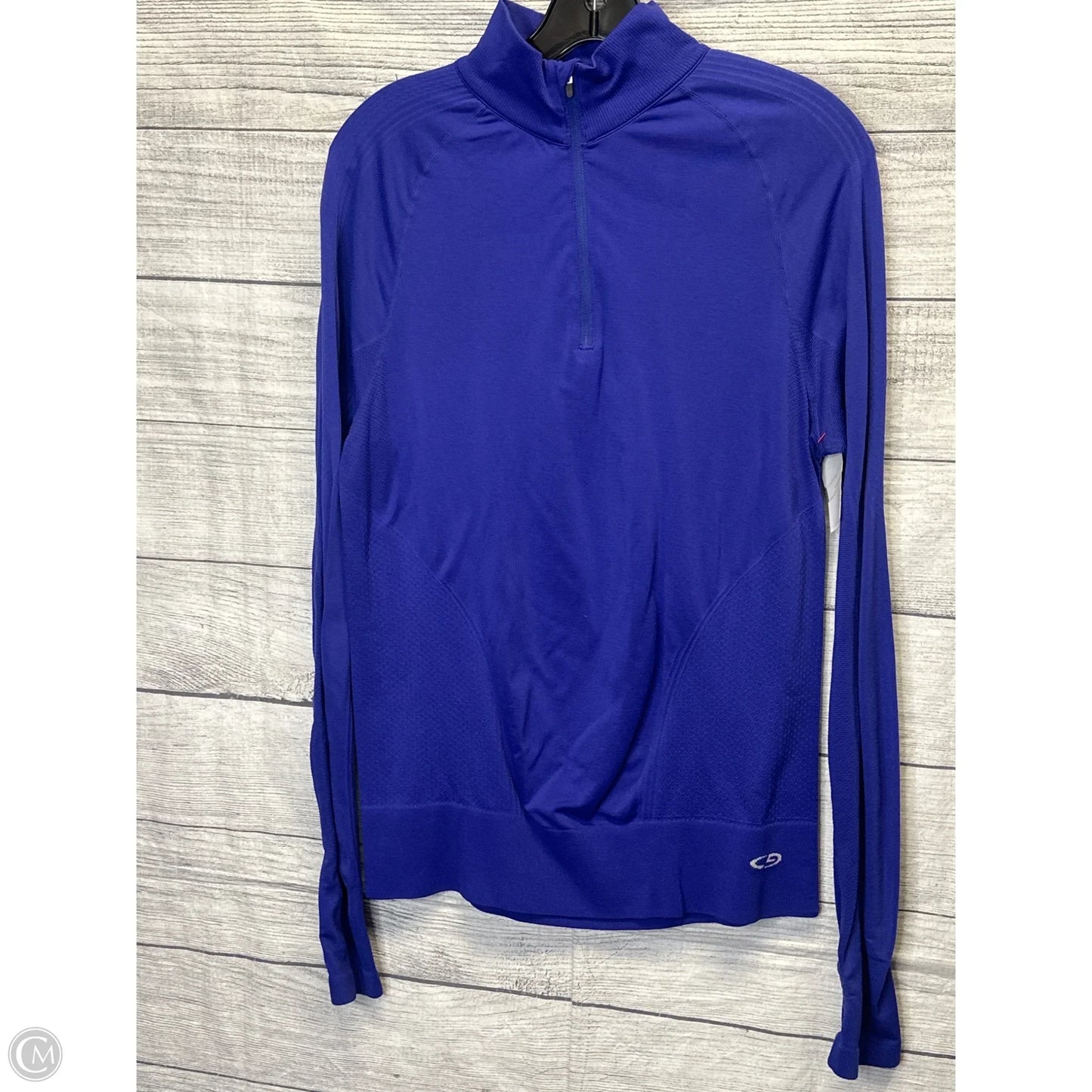 Athletic Jacket By Champion In Blue, Size: L