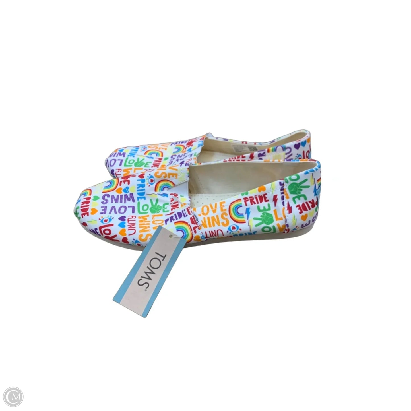 Shoes Flats By Toms In Rainbow Print, Size: 7