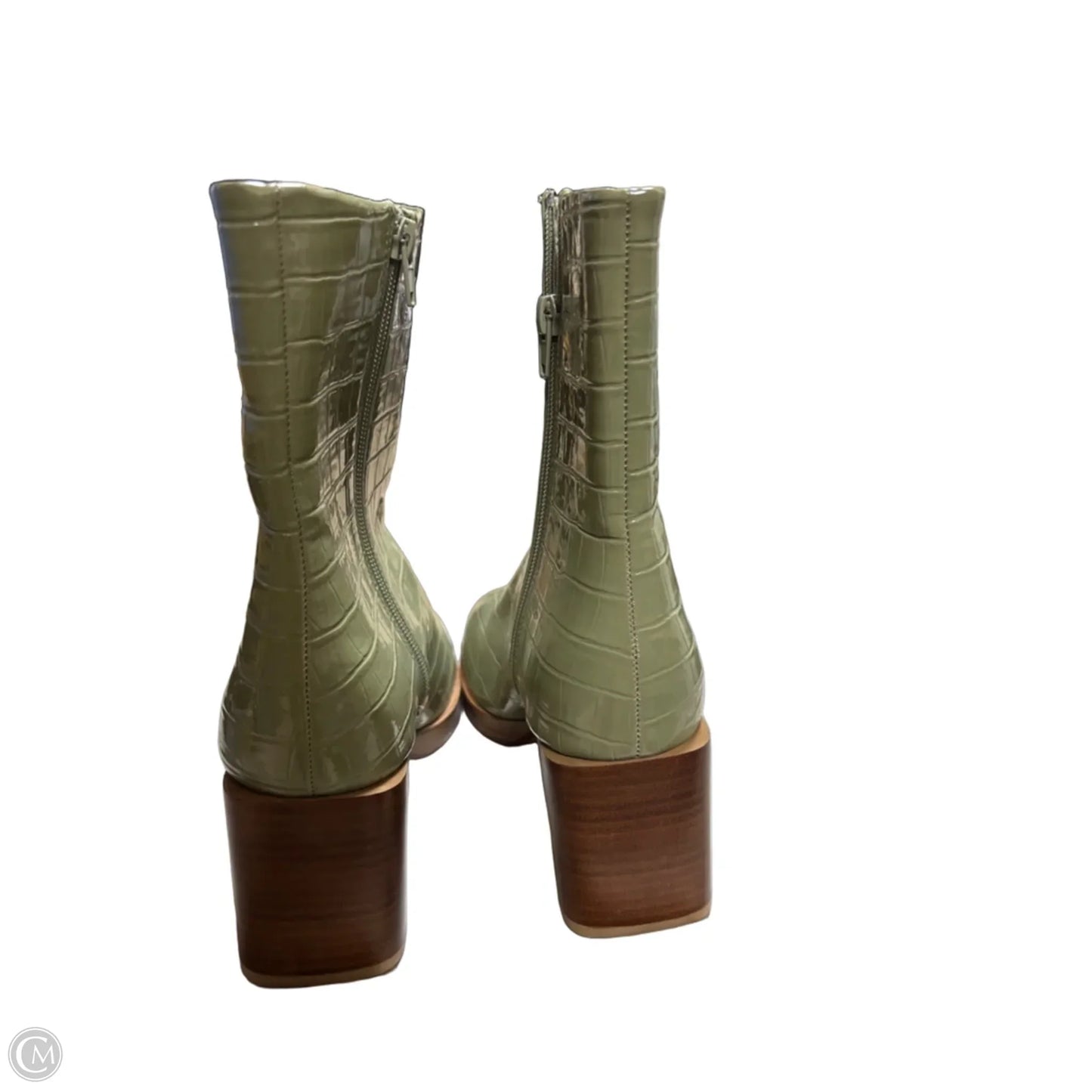 Boots Ankle Heels By Chinese Laundry In Green, Size: 9.5
