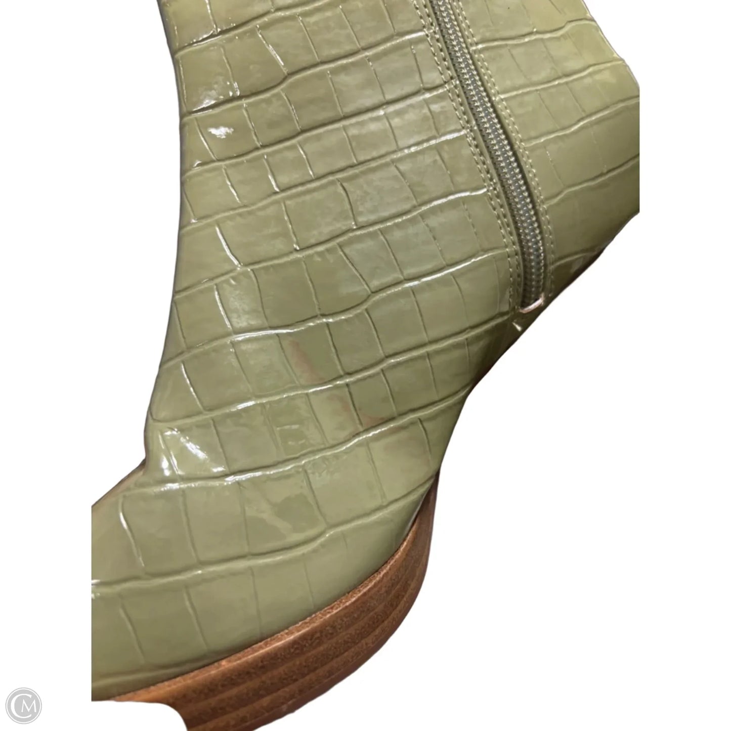 Boots Ankle Heels By Chinese Laundry In Green, Size: 9.5
