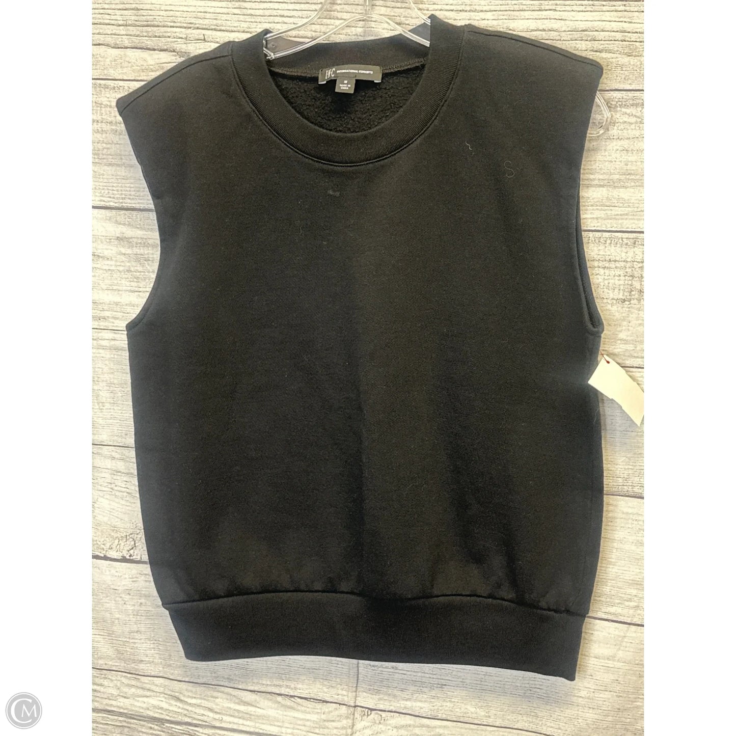 Vest Sweater By Inc In Black, Size: M