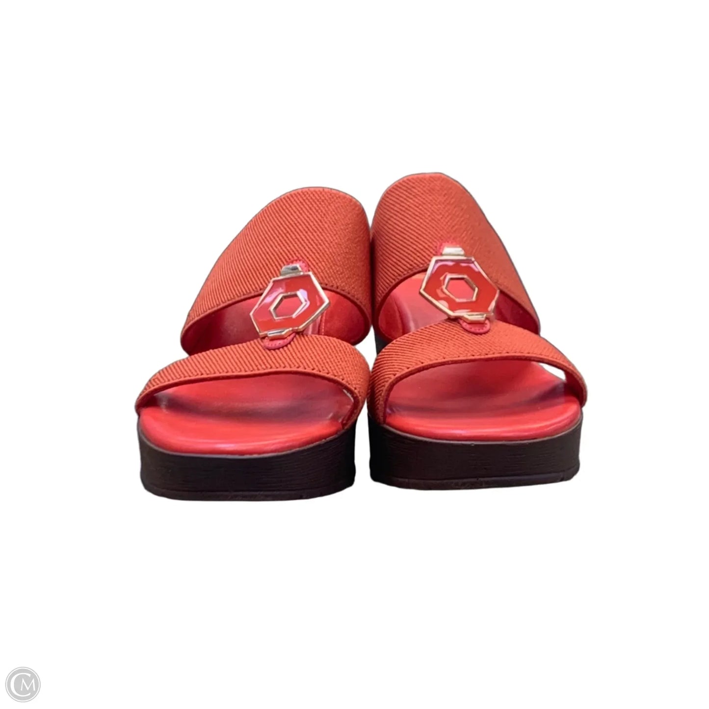 Shoes Heels Wedge By Cmf In Red, Size: 8