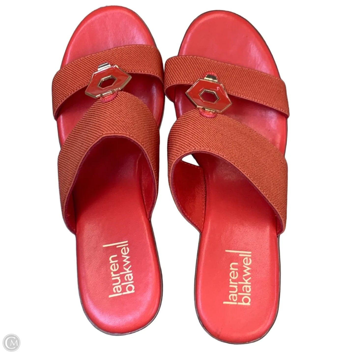 Shoes Heels Wedge By Cmf In Red, Size: 8