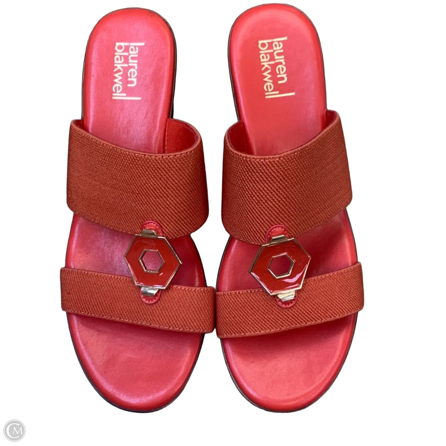 Shoes Heels Wedge By Cmf In Red, Size: 8