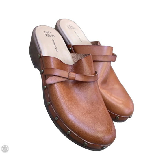 Shoes Heels Block By Time And Tru In Orange, Size: 10