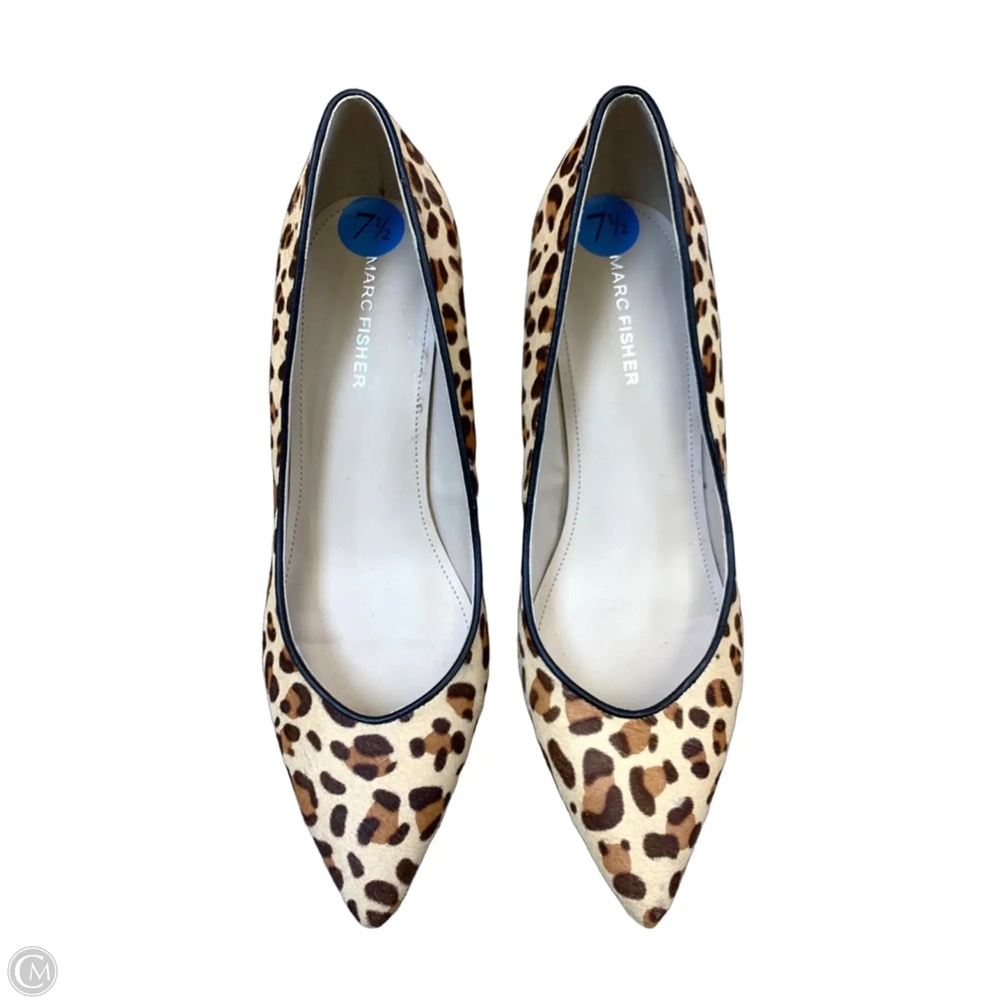 Shoes Heels Block By Marc Fisher In Animal Print, Size: 7.5