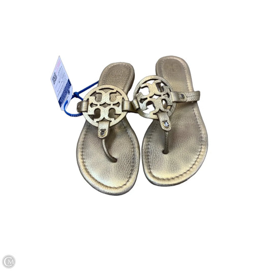 Sandals Designer By Tory Burch In Gold, Size: 7