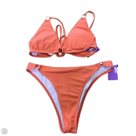 Swimsuit 2pc By Cmf In Coral, Size: M