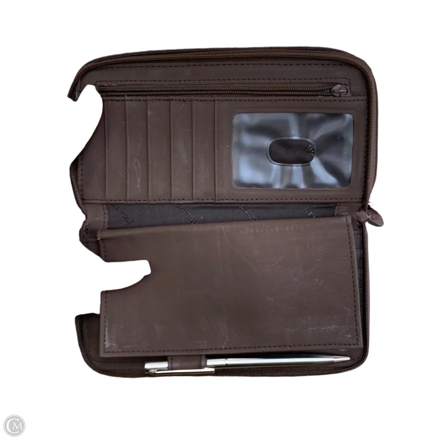 Wallet Leather By Cmf, Size: Medium